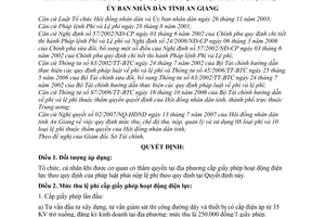 Quyết định 60/2007/QĐ-UBND quy định mức thu chế độ thu nộp quản lý