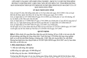 Quyết định 100/2007/QĐ-UBND điều chỉnh Bản Quy định đơn giá bồi thường