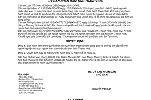 Quyết định 2759/2007/QĐ-UBND quy định trách nhiệm đóng góp chế độ trợ cấp người nghiện ma tuý bán dâm tỉnh Thanh Hoá