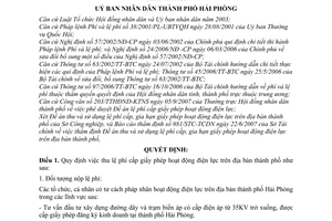 Quyết định 1730/2007/QĐ-UBND thu lệ phí cấp giấy phép hoạt động điện lực
