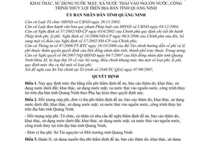 Quyết định 3387/2007/QĐ-UBND mức thu, chế độ thu, nộp, quản lý và sử dụng phí thẩm định đề án, báo cáo thăm dò, khai thác, sử dụng nước