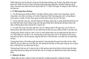 Thông tri 01/TTr-TLĐ hướng dẫn thực hiện quy chế khen thưởng của tổ chức Công đoàn