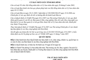 Quyết định 18/2007/QĐ-UBND vị trí chức năng nhiệm vụ quyền hạn cơ cấu BQL KCN