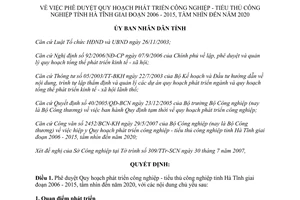 Quyết định 2451/QĐ-UBND năm 2007 phê duyệt Quy hoạch phát triển công nghiệp