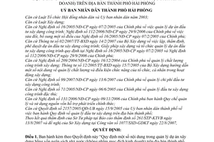 Quyết định 1737/2007/QĐ-UBND quản lý dự án xây dựng