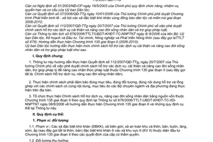 Thông tư 06/2007/TT-UBDT hướng dẫn mức hỗ trợ dịch vụ cải thiện đời sống nhân dân trợ giúp pháp lý nâng cao nhận thức PL theo 112/2007/QĐ-TTg