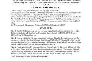 Quyết định 19/2007/QĐ-UBND huỷ bỏ Bộ đơn giá tổng hợp hạng mục công trình phải đền bù huyện lỵ Quỳnh Nhai hướng dẫn 14/2007/QĐ-UBND