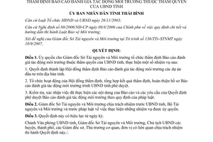 Quyết định 2221/QĐ-UBND ủy quyền cho Giám đốc Sở Tài nguyên và Môi trường