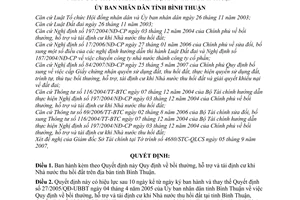 Quyết định 51/2007/QĐ-UBND bồi thường, hỗ trợ  tái định cư khi Nhà nước thu hồi