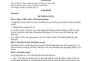 Nghị định 148/2007/NĐ-CP tổ chức, hoạt động quỹ xã hội, quỹ từ thiện