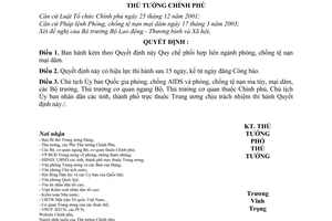 Quyết định 155/2007/QĐ-TTg Quy chế phối hợp liên ngành phòng, chống tệ nạn mại dâm