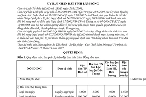 Quyết định 34/2007/QĐ-UBND mức thu nộp tỷ lệ điều tiết chế độ quản lý sử dụng