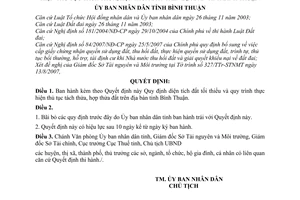 Quyết định 53/2007/QĐ-UBND diện tích đất tối thiểu