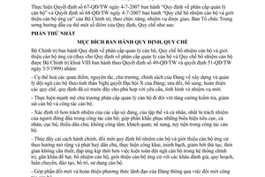 Hướng dẫn 09-HD/BTCTW 2007 phân cấp quản lý cán bộ Quy chế bổ nhiệm giới thiệu cán bộ ứng cử