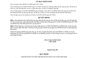 Quyết định 56/2007/QĐ-UBND thực hiện Nghị quyết 14/2007/NQ-HĐND về Quy định chế