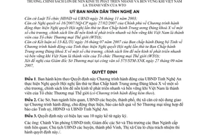 Quyết định 111/2007/QĐ-UBND Chương trình hành động Ủy ban nhân dân Tỉnh Nghệ An thực hiện Nghị quyết Hội nghị lần 4 Khóa X