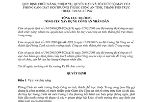 Quyết định 5687/2007/QĐ-X11(X13)  chức năng, nhiệm vụ, quyền hạn