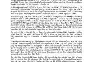 Công văn  94/BXD-KSTK  hướng dẫn  điều chỉnh thiết kế  cao ốc Sài Gòn M&C