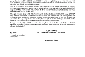 Công văn  96/BXD-KSTK  hướng dẫn  thời hạn hiệu lực  văn bản thẩm định thiết kế