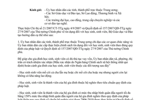 Công văn10607/BGDĐT-KHTC  tín dụng  học sinh, sinh viên   hướng dẫn thực hiện QĐ 157/2007/