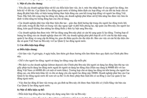 Công văn  1510/QLLĐNN-TTLĐ  hướng dẫn đưa lao động đi làm việc  Bru-nây