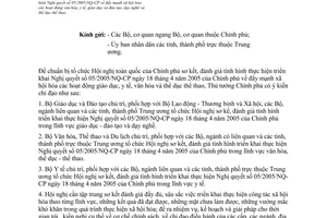 Công văn  5806/VPCP-VX  tổ chức Hội nghị sơ kết, đánh giá triển khai NQ 05/2005/NQ-CP  đẩy mạnh XH hóa hoạt động VH, YTế, GDĐT, dạy nghề, TDTT