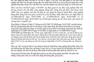 Công văn  100/BXD-KSTK  hướng dẫn thiết kế cơ sở trường hợp chuyển tiếp thực hiện dự án