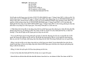 Công văn 1581/TTg-CN  chủ trương, phương án chọn địa điểm đầu tư xây dựng trụ sở Bộ Ngoại giao