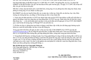 Công văn  11224/BGDĐT-CNTT  triển khai email quản lý giáo dục