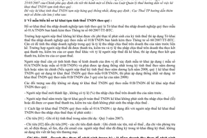 Công văn  10806/CT-TTHT  hướng dẫn kê khai thuế TNDN tạm tính quý theo TT 60/2007/TT-BTC