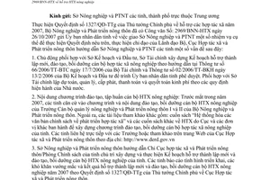 Công văn 547/HTX-KTH  Triển khai thực hiện CV 2969/BNN-HTX  hỗ trợ HTX nông nghiệp