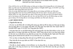 Công văn 3383/NHPT-TDTW hướng dẫn cho vay thí điểm nâng cao hiệu quả sử dụng vốn