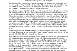 Công văn  6108/TCHQ-KTTT  xử lý nợ thuế trên hệ thống QLRR