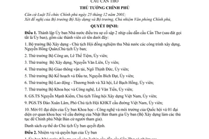 Quyết định 1340/QĐ-TTg thành lập Ủy ban Nhà nước điều tra sự cố sập 2 nhịp cầu dẫn cầu Cần Thơ