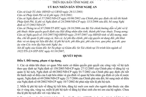 Quyết định 115/2007/QĐ-UBND mức chế độ thu nộp, quản lý sử dụng lệ phí hộ tịch tỉnh Nghệ An