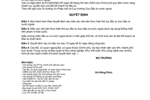 Quyết định 1175/2007/QĐ-BKH mẫu văn bản thủ tục đầu tư trực tiếp ra nước ngoài