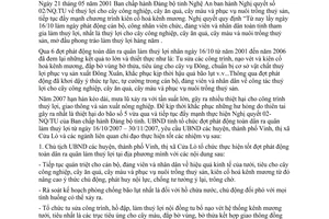 Chỉ thị 24/2007/CT-UBND tổ chức đợt phát động toàn dân ra quân thủy lợi nhân ngày 16/10/2007 Nghệ An