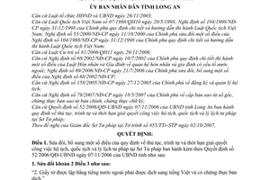 Quyết định 48/2007/QĐ-UBND sửa đổi thủ tục, trình tự thời hạn giải quyết