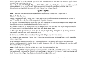 Quyết định 06/2007/QĐ-UBDT Chiến lược truyền thông Chương trình 135 giai đoạn II