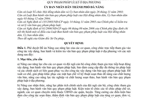 Quyết định 58/2007/QĐ-UBND đề án nâng cao năng lực cơ quan công chức trực tiếp tham gia xây dựng kiểm tra văn bản quy pháp luật địa phương