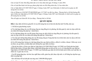 Quyết định 1683/2007/QĐ-UBND chế độ trợ giúp đối tượng bảo trợ