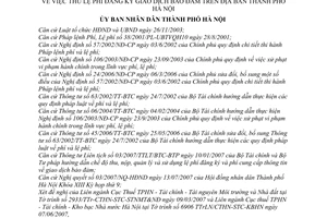 Quyết định 127/2007/QĐ-UBND thu lệ phí đăng ký giao dịch bảo đảm thành phố Hà Nội