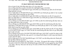 Quyết định 128/2007/QĐ-UBND thu phí cung cấp thông tin giao dịch bảo đảm thành phố Hà Nội