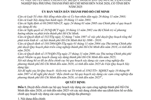 Quyết định 4809/QĐ-UBND duyệt điều chỉnh cục bộ quy hoạch xây dựng cụm công nghiệp địa phương thành phố Hồ Chí Minh đến năm 2020, có tính đến 2025