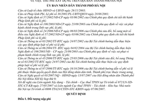 Quyết định 114/2007/QĐ-UBND thu phí xây dựng thành phố Hà Nội