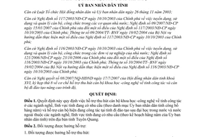 Quyết định 34/2007/QĐ-UBND hỗ trợ thu hút cán bộ khoa học công nghệ về tỉnh