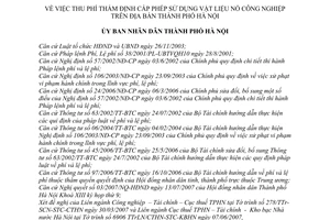 Quyết định 116/2007/QĐ-UBND thu phí thẩm định cấp phép sử dụng vật liệu nổ công nghiệp thành phố Hà Nội