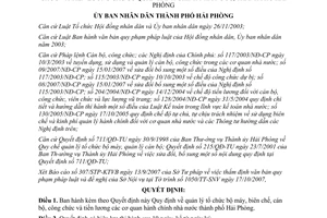 Quyết định 2057/2007/QĐ-UBND quản lý tổ chức bộ máy biên chế, cán bộ