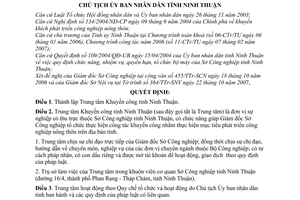 Quyết định 4411/QĐ-UBND thành lập trung tâm khuyến công tỉnh Ninh Thuận