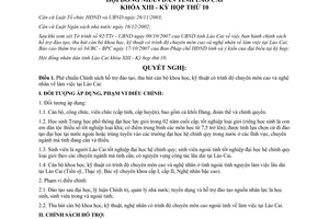 Nghị quyết 12/2007/NQ-HĐND phê chuẩn Chính sách hỗ trợ đào tạo thu hút cán bộ